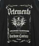 VETEMENTS（ヴェトモン）Tシャツ・カットソー 黒 サイズ:L メンズ/2200702572029