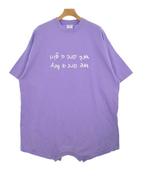 VETEMENTS（ヴェトモン）Tシャツ・カットソー 紫 サイズ:XS メンズ/2200702572043