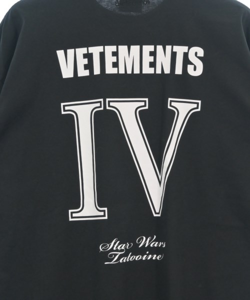 VETEMENTS（ヴェトモン）Tシャツ・カットソー 黒 サイズ:S メンズ/2200702572296