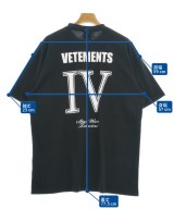 VETEMENTS（ヴェトモン）Tシャツ・カットソー 黒 サイズ:S メンズ/2200702572296