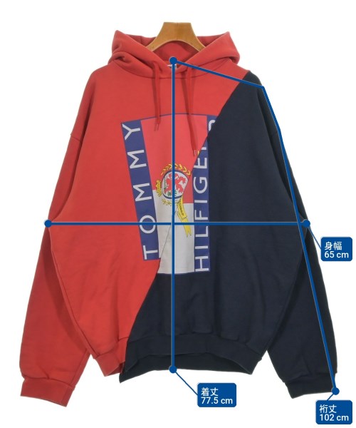 VETEMENTS（ヴェトモン）パーカー 赤 サイズ:M メンズ/2200706826067