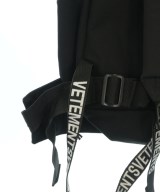VETEMENTS（ヴェトモン）バックパック・リュック 黒 サイズ:- メンズ/2200707378053