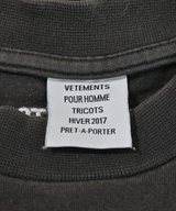 VETEMENTS（ヴェトモン）Tシャツ・カットソー 黒 サイズ:XS メンズ/2200663062034