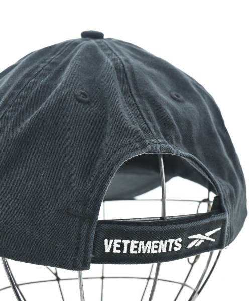 VETEMENTS（ヴェトモン）キャップ 黒 サイズ:- メンズ/2200663269082