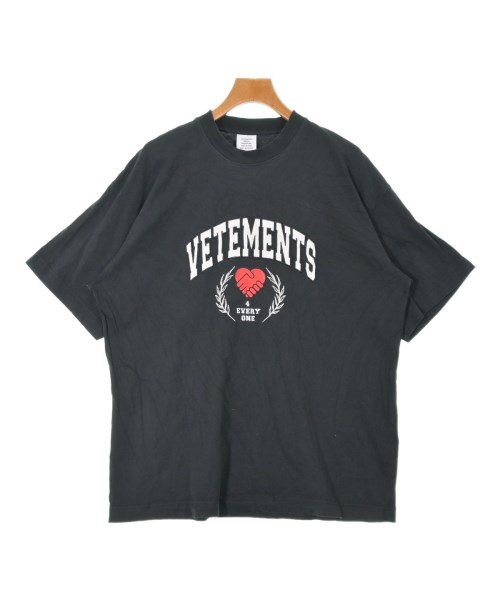 VETEMENTS(ヴェトモン)Tシャツ・カットソー 黒 サイズ:-(XL位)/2200667683068