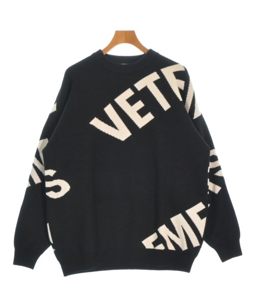 VETEMENTS(ヴェトモン)ニット・セーター 黒 サイズ:S/2200668739078