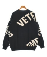 VETEMENTS（ヴェトモン）ニット・セーター 黒 サイズ:S メンズ/2200668739078