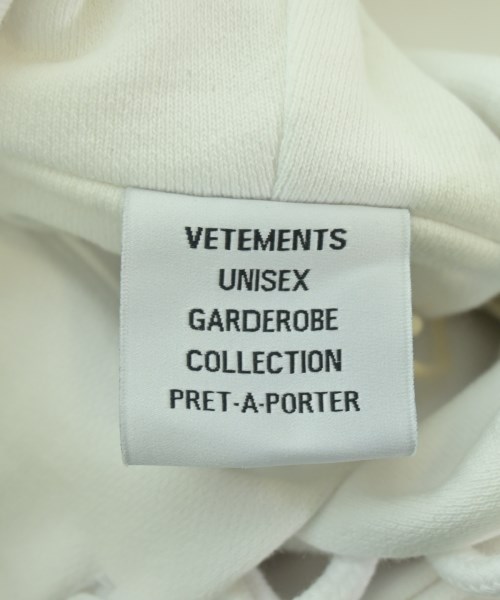 VETEMENTS（ヴェトモン）パーカー 白 サイズ:XS メンズ/2200730545019