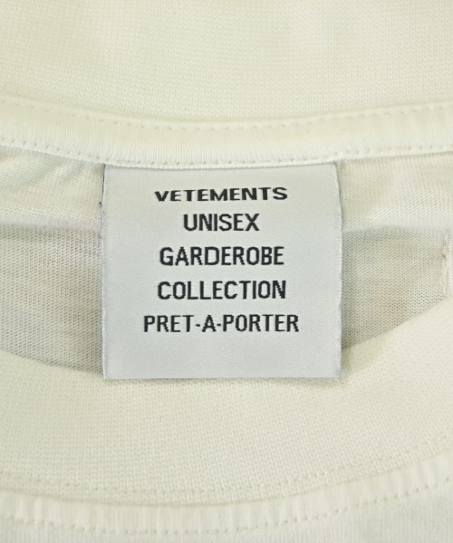 VETEMENTS（ヴェトモン）Tシャツ・カットソー 白 サイズ:M メンズ/2200733018046
