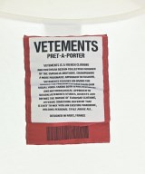 VETEMENTS（ヴェトモン）Tシャツ・カットソー 白 サイズ:M メンズ/2200733018046