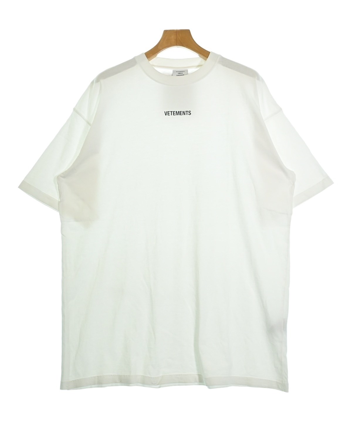 VETEMENTS（ヴェトモン）Tシャツ・カットソー 白 サイズ:M メンズ