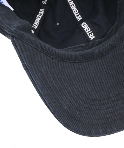 VETEMENTS（ヴェトモン）キャップ 黒 サイズ:OSFM メンズ/2200735965096
