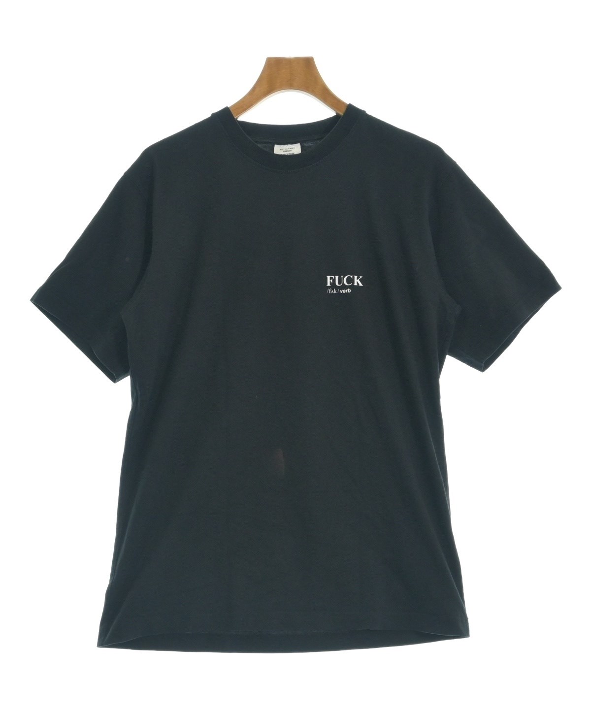 美品VETEMENTS x   TシャツMサイズ VETEMENTS（ヴェトモン）Tシャツ・カットソー 黒 サイズ:XS メンズ
