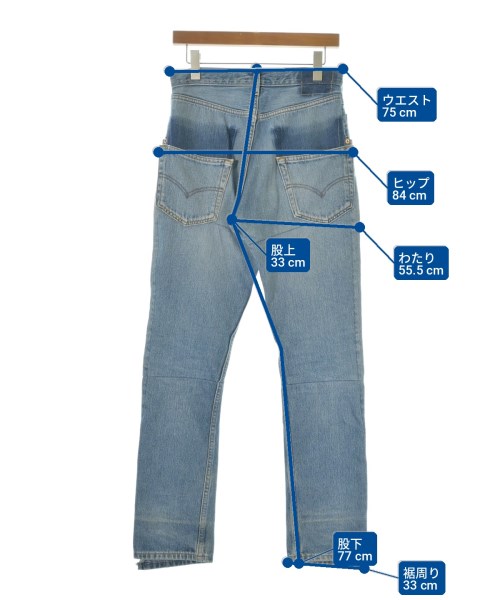 VETEMENTS（ヴェトモン）デニムパンツ 青 サイズ:M レディース/2200722909010
