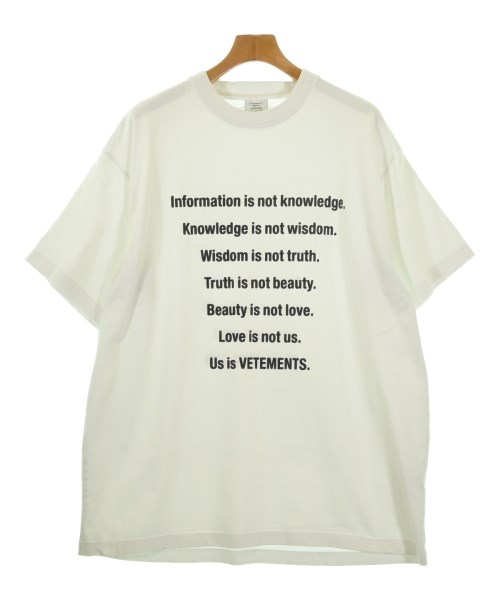 VETEMENTS(ヴェトモン)のTシャツ・カットソー サイズ:S 27,800円