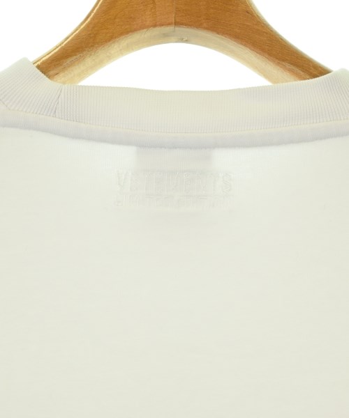 VETEMENTS（ヴェトモン）Tシャツ・カットソー 白 サイズ:S メンズ/2200727823113