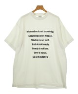 VETEMENTS（ヴェトモン）Tシャツ・カットソー 白 サイズ:S メンズ/2200727823113