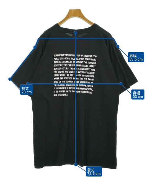 VETEMENTS（ヴェトモン）Tシャツ・カットソー 黒 サイズ:L メンズ/2200727823120