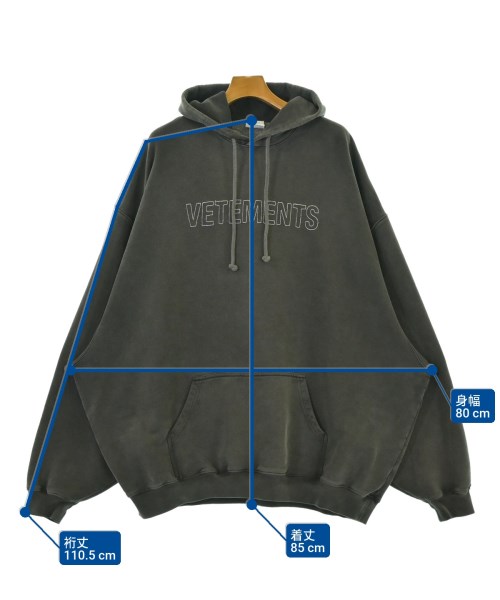 VETEMENTS（ヴェトモン）パーカー 黒 サイズ:S メンズ/2200686630043