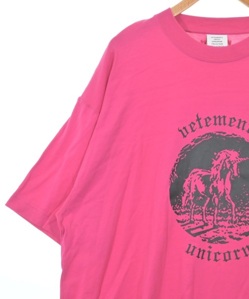 VETEMENTS（ヴェトモン）Tシャツ・カットソー ピンク サイズ:L メンズ/2200691081878