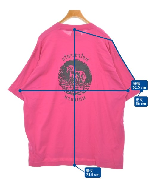 VETEMENTS（ヴェトモン）Tシャツ・カットソー ピンク サイズ:L メンズ/2200691081878