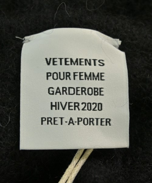 VETEMENTS（ヴェトモン）ニット・セーター 黒 サイズ:M レディース/2200691081953