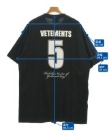 VETEMENTS（ヴェトモン）Tシャツ・カットソー 黒 サイズ:L メンズ/2200691728834