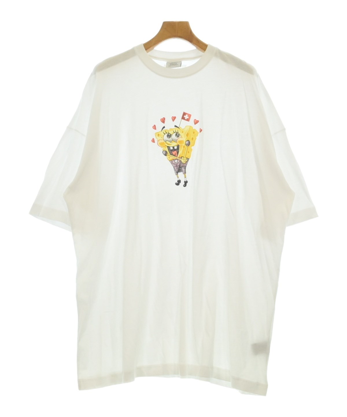 緊急値下　VETEMENTS ヴェトモン Tシャツ　白　S 新品タグ付　日本L位 VETEMENTS（ヴェトモン）Tシャツ・カットソー 白 サイズ:U メンズ