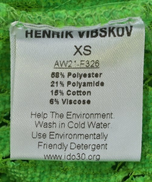 HENRIK VIBSKOV（ヘンリックヴィブスコブ）ワンピース 緑 サイズ:XS レディース/2200715765036
