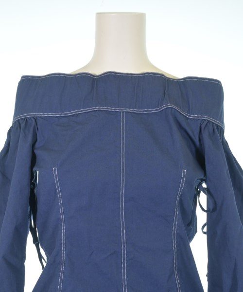 CEDRIC CHARLIER（セドリック　シャルリエ）ブラウス 紺 サイズ:38(S位) レディース/2200636555051