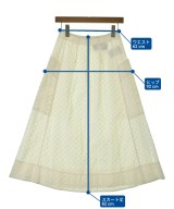 CEDRIC CHARLIER（セドリック　シャルリエ）ロング・マキシ丈スカート 白 サイズ:38(S位) レディース/2200723735045