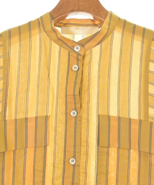 TELA（テラ）カジュアルシャツ 黄 サイズ:40(M位) レディース/2200643958036