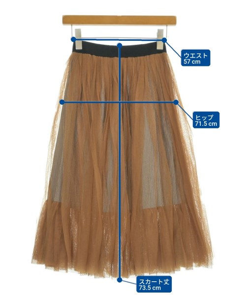 TELA（テラ）ロング・マキシ丈スカート 茶 サイズ:S レディース/2200650386181