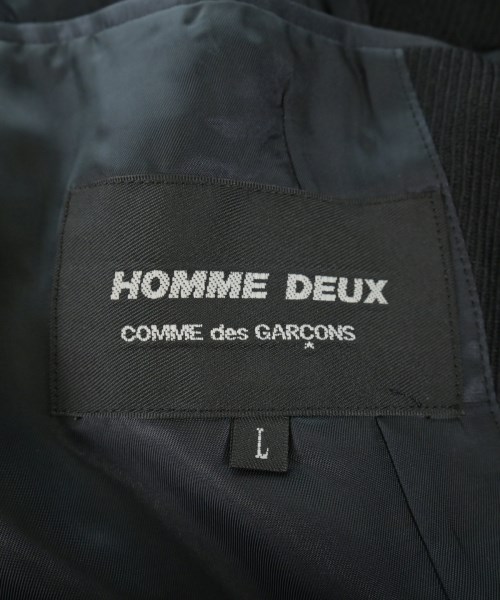 COMME des GARCONS HOMME DEUX（コムデギャルソンオムドゥ）カジュアルジャケット 黒 サイズ:L メンズ/2200554201016