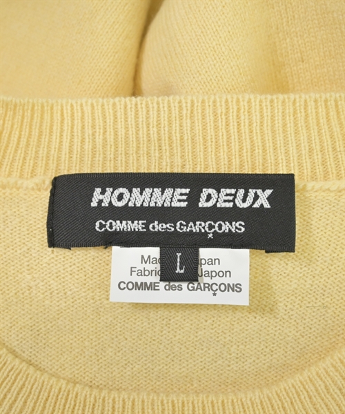 COMME des GARCONS HOMME DEUX（コムデギャルソンオムドゥ）ニット・セーター 黄 サイズ:L メンズ/2200558738204