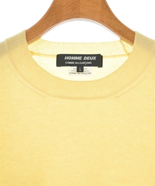 COMME des GARCONS HOMME DEUX（コムデギャルソンオムドゥ）ニット・セーター 黄 サイズ:L メンズ/2200558738204