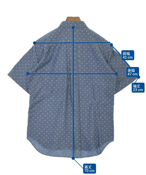 COMME des GARCONS HOMME DEUX（コムデギャルソンオムドゥ）カジュアルシャツ 青 サイズ:S メンズ/2200621406146