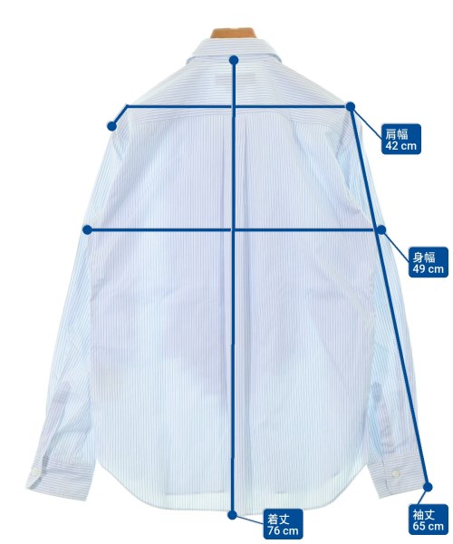 COMME des GARCONS HOMME DEUX（コムデギャルソンオムドゥ）カジュアルシャツ 白 サイズ:M メンズ/2200609208175