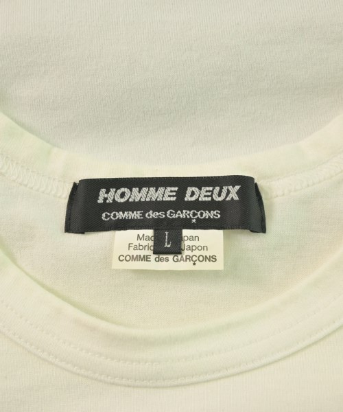 COMME des GARCONS HOMME DEUX（コムデギャルソンオムドゥ）Tシャツ・カットソー 白 サイズ:L メンズ/2200609208656