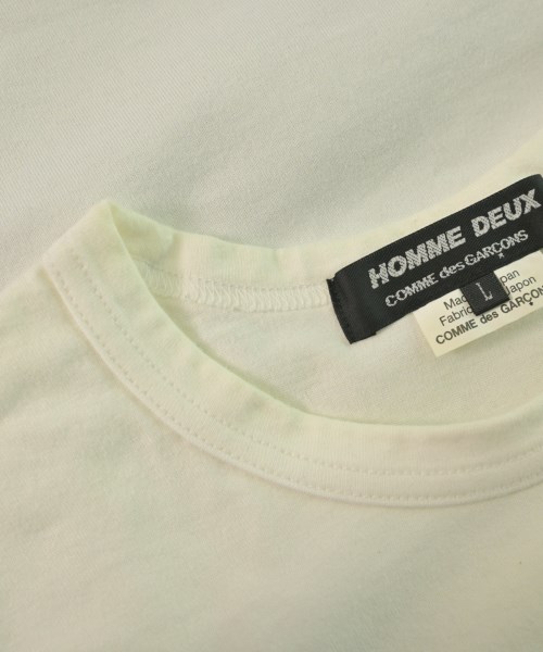 COMME des GARCONS HOMME DEUX（コムデギャルソンオムドゥ）Tシャツ・カットソー 白 サイズ:L メンズ/2200609208656