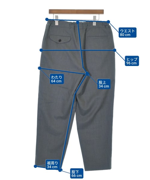 COMME des GARCONS HOMME DEUX（コムデギャルソンオムドゥ）スラックス グレー サイズ:M メンズ/2200638295023
