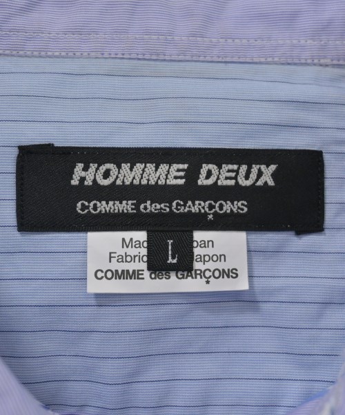 COMME des GARCONS HOMME DEUX（コムデギャルソンオムドゥ）カジュアルシャツ 青 サイズ:L メンズ/2200640550035