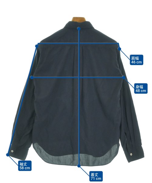 COMME des GARCONS HOMME DEUX（コムデギャルソンオムドゥ）カジュアルシャツ 紺 サイズ:XS メンズ/2200638262285