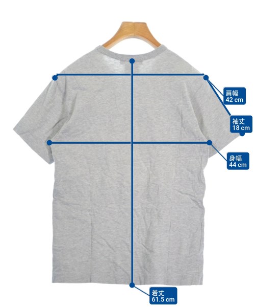 COMME des GARCONS HOMME DEUX（コムデギャルソンオムドゥ）Tシャツ・カットソー グレー サイズ:S メンズ/2200638262438