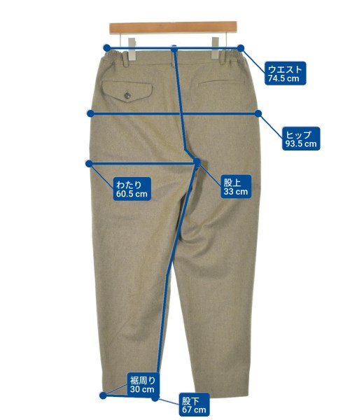 COMME des GARCONS HOMME DEUX（コムデギャルソンオムドゥ）スラックス 緑 サイズ:M メンズ/2200640752033