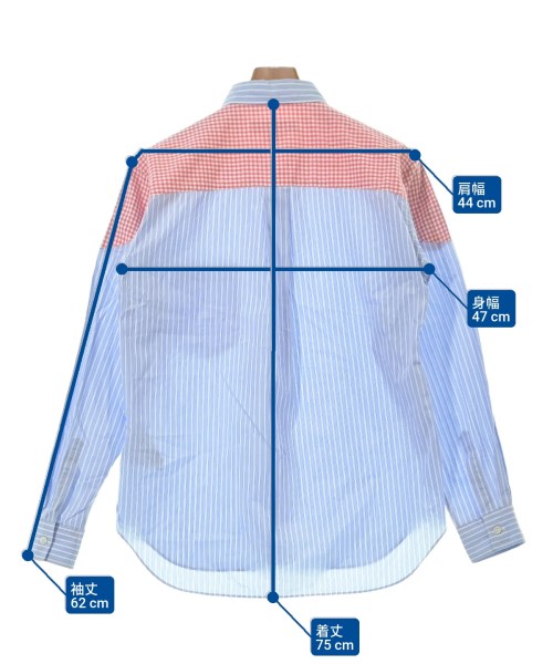 COMME des GARCONS HOMME DEUX（コムデギャルソンオムドゥ）カジュアルシャツ 青 サイズ:M メンズ/2200640835026