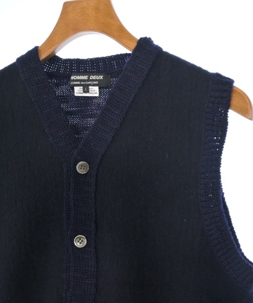 COMME des GARCONS HOMME DEUX（コムデギャルソンオムドゥ）ベスト 紺 サイズ:S メンズ/2200622189031