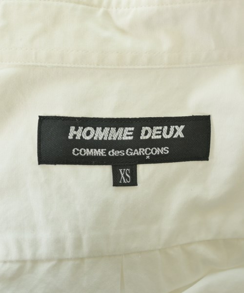 COMME des GARCONS HOMME DEUX（コムデギャルソンオムドゥ）カジュアルシャツ 白 サイズ:XS メンズ/2200640966065
