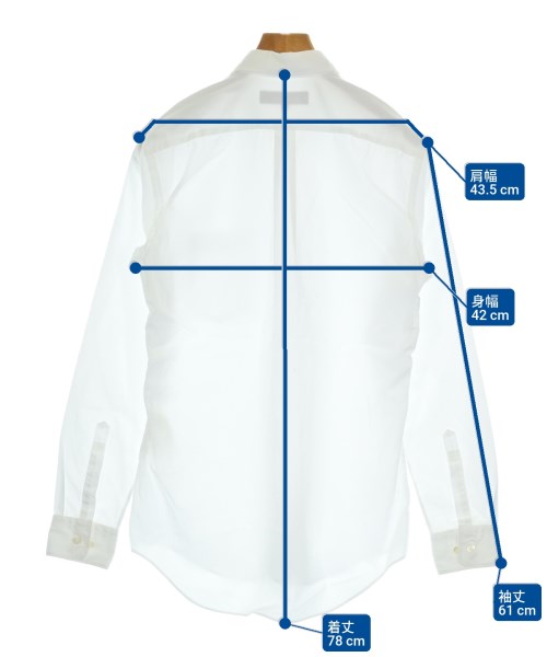 COMME des GARCONS HOMME DEUX（コムデギャルソンオムドゥ）カジュアルシャツ 白 サイズ:XS メンズ/2200640966065