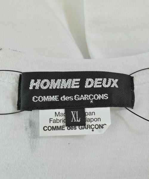 COMME des GARCONS HOMME DEUX（コムデギャルソンオムドゥ）Tシャツ・カットソー 白 サイズ:XL メンズ/2200598875075